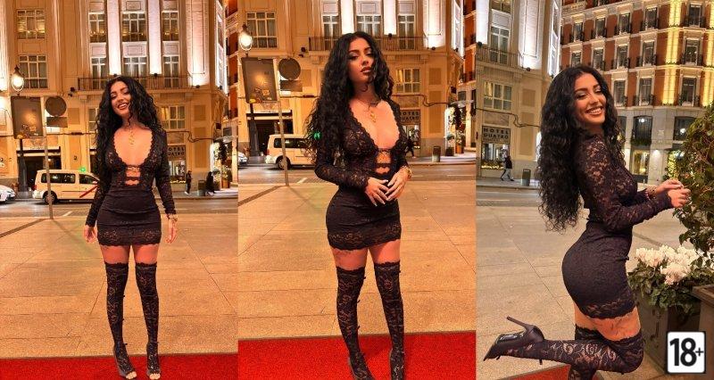 Малу Тревехо в сексуальному платьї фото з профілю і в деталях залишається більш привабливою