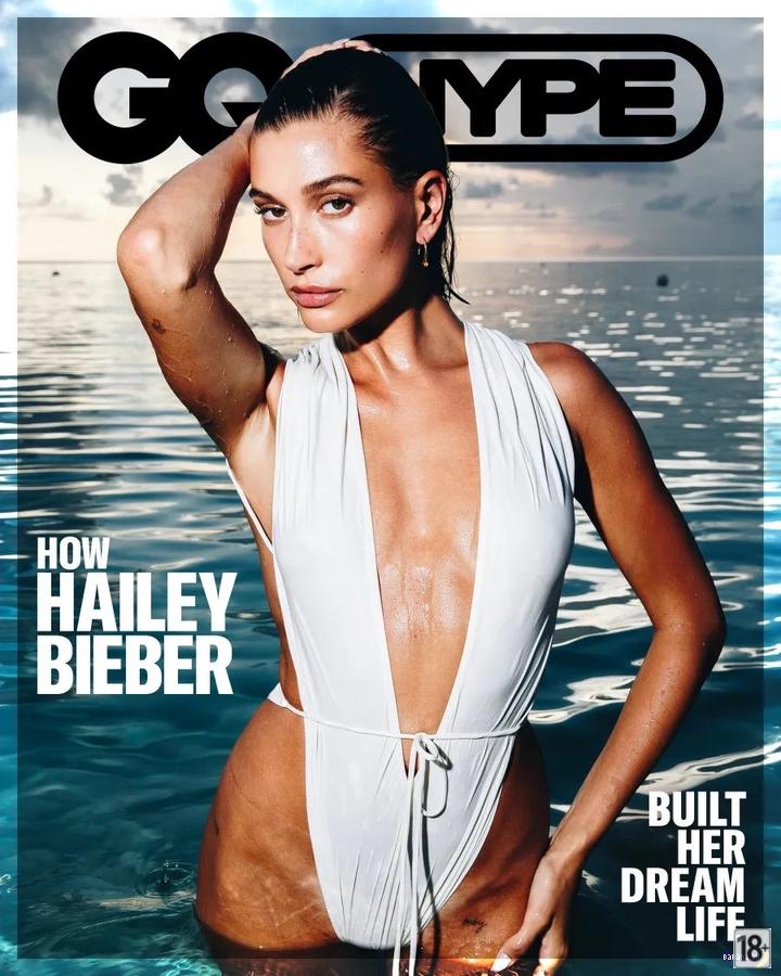 Хайли Бибер в купальнике для GQ Hype