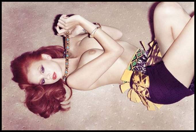 Обнаженная Тиа Экхардт (Tiah Eckhardt) для журнала «Magazine»