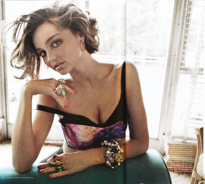 Миранда Керр (Miranda Kerr) обнажилась для Harper's Bazaar