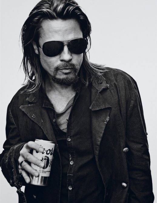 Брэд Питт (Brad Pitt) в необычной фотосессии для журнала «Interview»