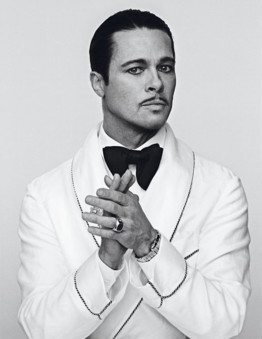 Брэд Питт (Brad Pitt) в необычной фотосессии для журнала «Interview»