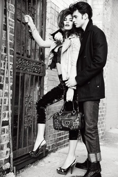 Алиса Миллер (Alyssa Miller) в стиле ретро для Guess