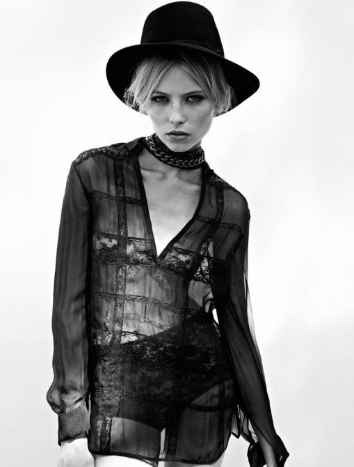 Вика Фалилеева в фотосете для журнала «Deutsch»