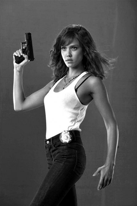 Джессика Альба (Jessica Alba) в промо к фильму «Мачете»