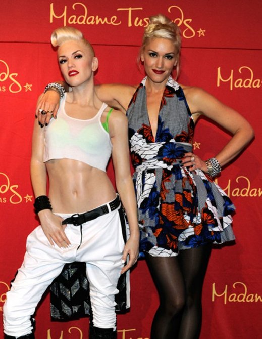 Гвен Стефани (Gwen Stefani) и ее восковой двойник
