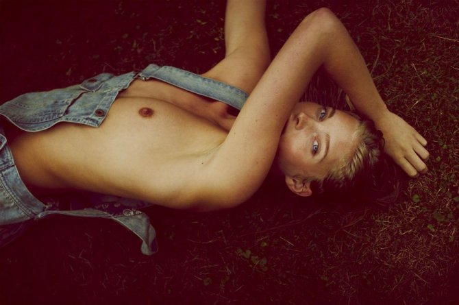 Обнаженная Эльза Хоск (Elsa Hosk) в фотосете Гая Ароша (Guy Aroch)