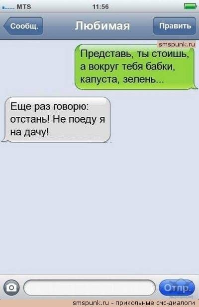 Прикольные смс-переписки