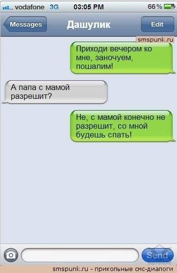 Прикольные смс-переписки