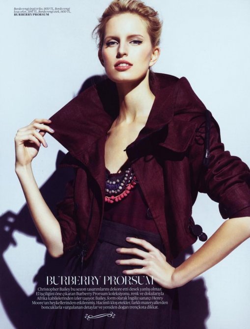 Каролина Куркова (Karolina Kurkova) в фотосессии для журнала «Vogue»