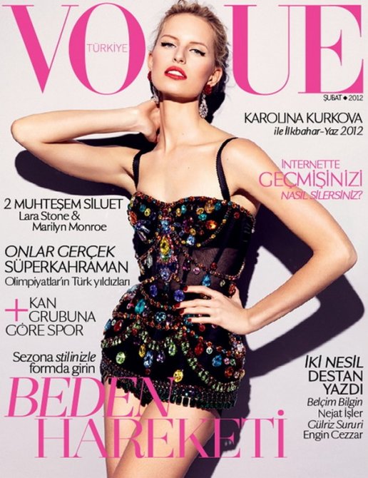 Каролина Куркова (Karolina Kurkova) в фотосессии для журнала «Vogue»