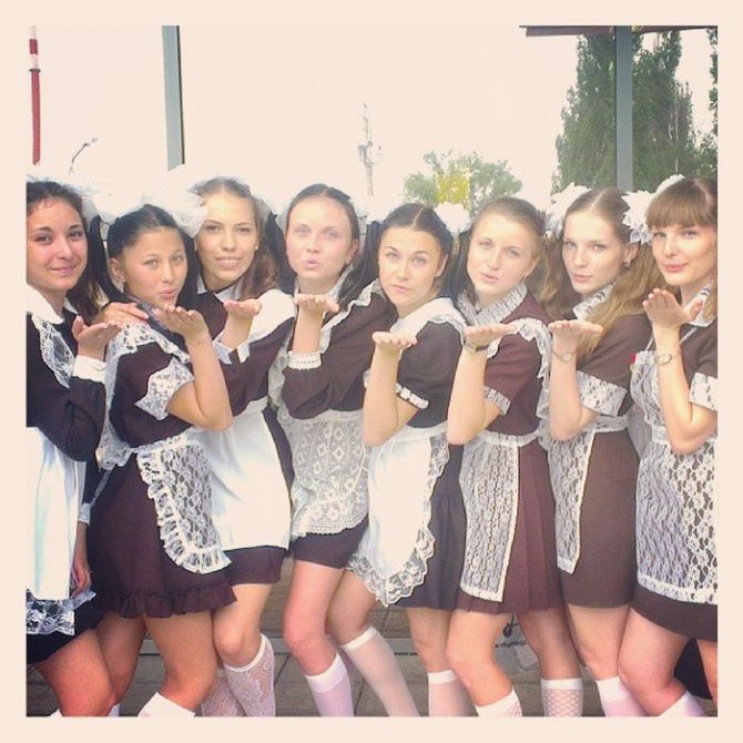 Выпускницы на последнем звонке 2013