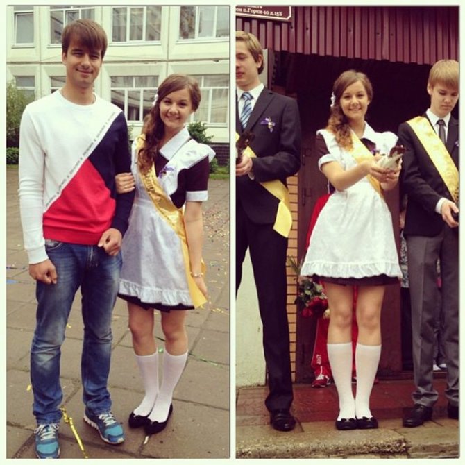 Выпускницы на последнем звонке 2013