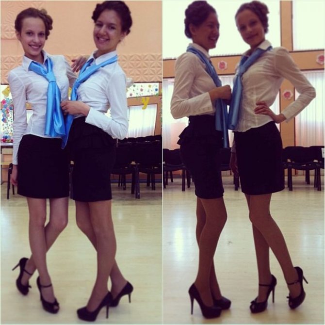 Выпускницы на последнем звонке 2013