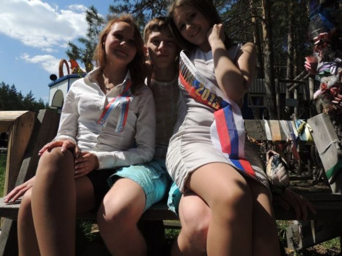 Выпускницы на последнем звонке 2013