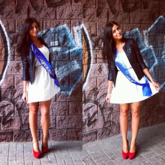 Выпускницы на последнем звонке 2013