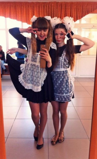Выпускницы на последнем звонке 2013