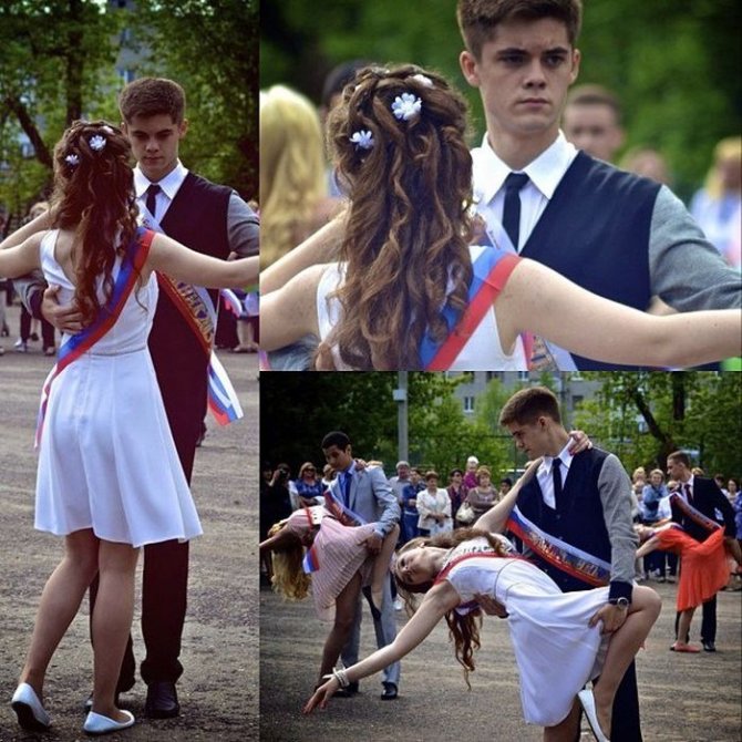 Выпускницы на последнем звонке 2013