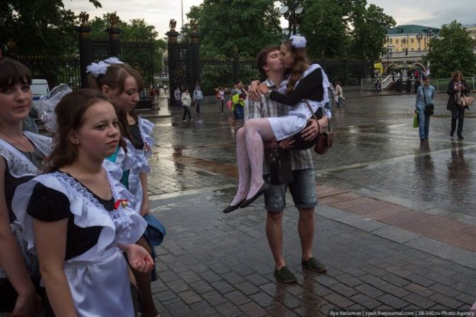 Выпускницы на последнем звонке 2013