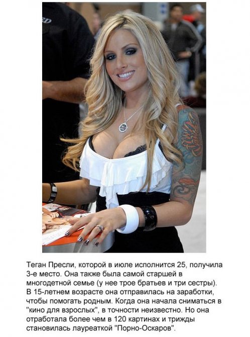 ТОП-10 самых сексуальных порноактрис в мире