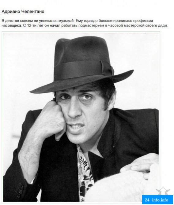 Факты о молодости знаменитостей