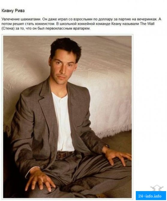 Факты о молодости знаменитостей