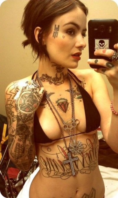 Татуированные девушки