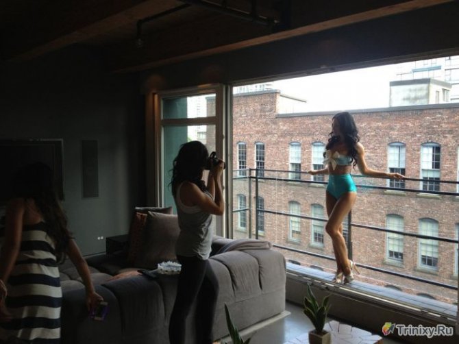 Фотоотчет с гламурной фотосессии для журнала