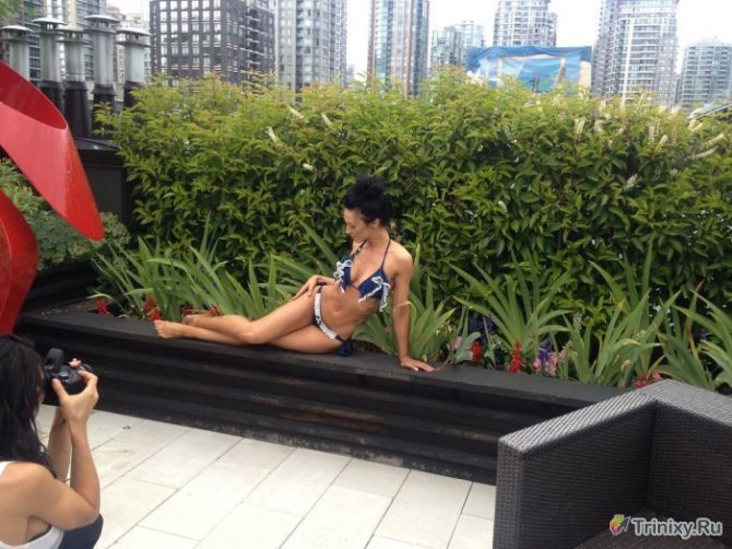 Фотоотчет с гламурной фотосессии для журнала