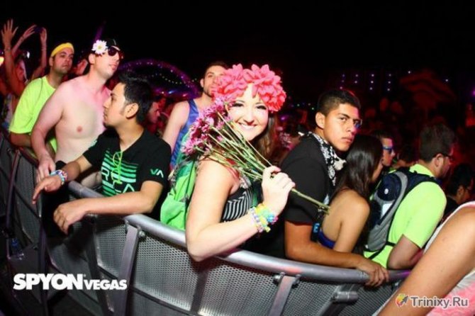 Сексуальные красотки с фестиваля электронной музыки в Лас-Вегасе