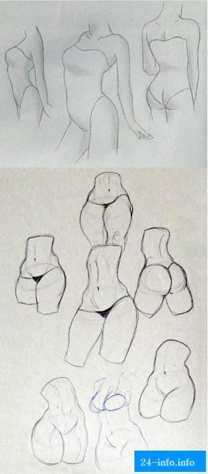 Учимся рисовать пикантные подробности женского тела (9 рисунков)