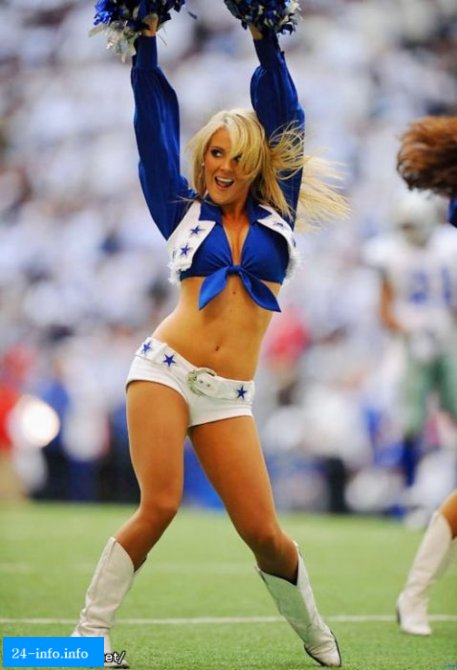 Девушки из группы поддержки команды Dallas Cowboys