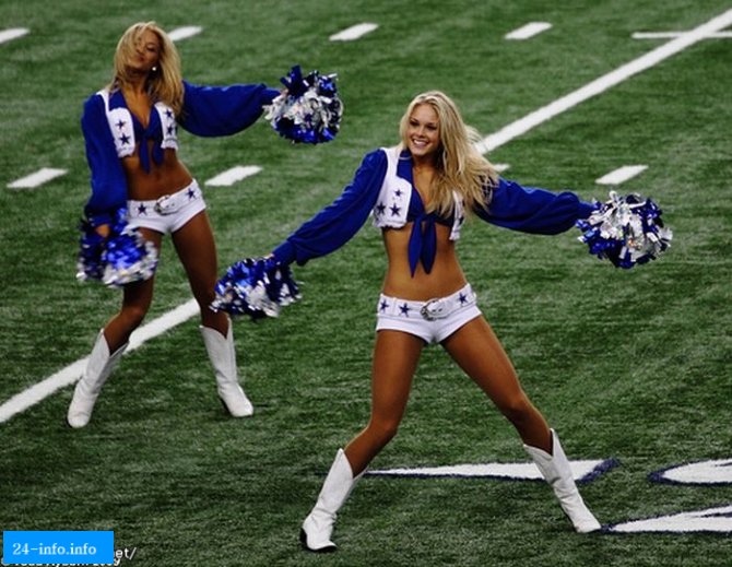 Девушки из группы поддержки команды Dallas Cowboys