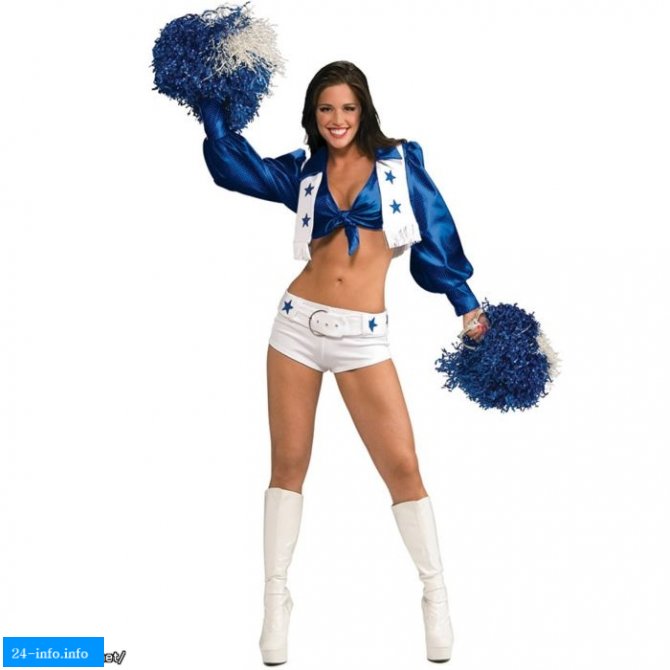 Девушки из группы поддержки команды Dallas Cowboys