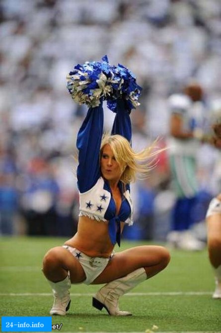 Девушки из группы поддержки команды Dallas Cowboys