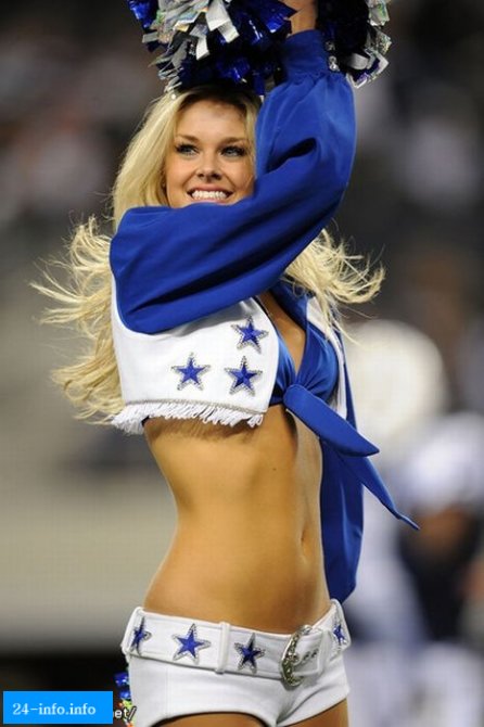 Девушки из группы поддержки команды Dallas Cowboys