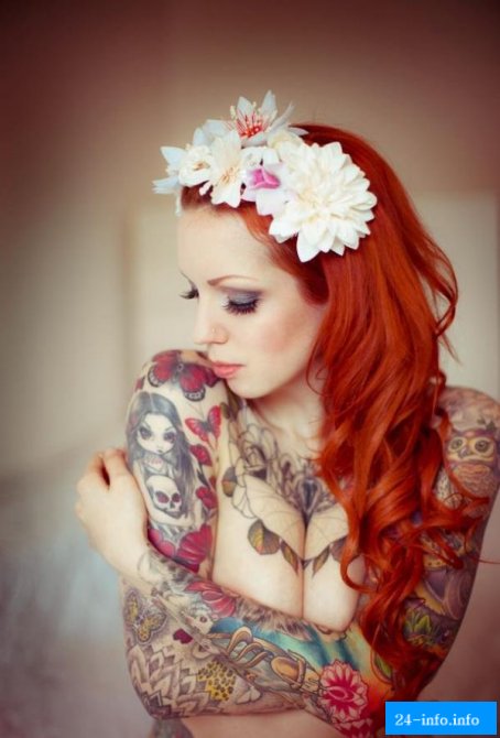 Качественные татуировки на сексуальных девушках