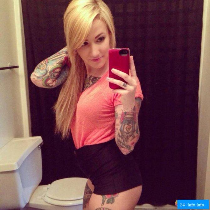 Качественные татуировки на сексуальных девушках