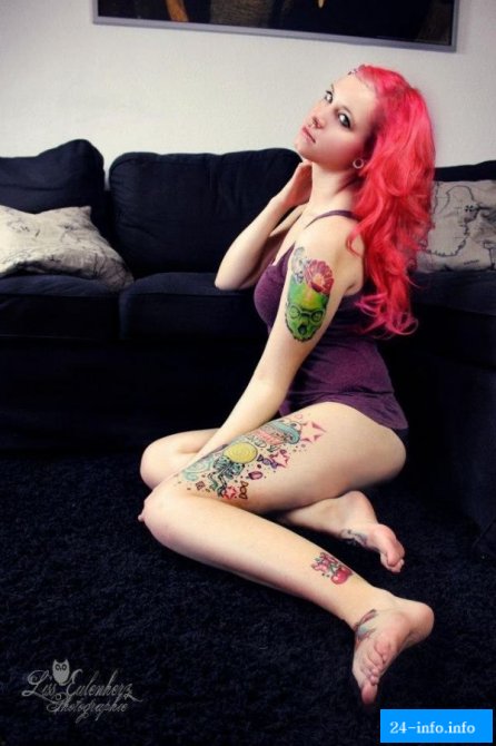 Качественные татуировки на сексуальных девушках