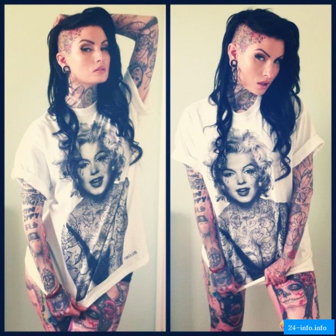 Качественные татуировки на сексуальных девушках