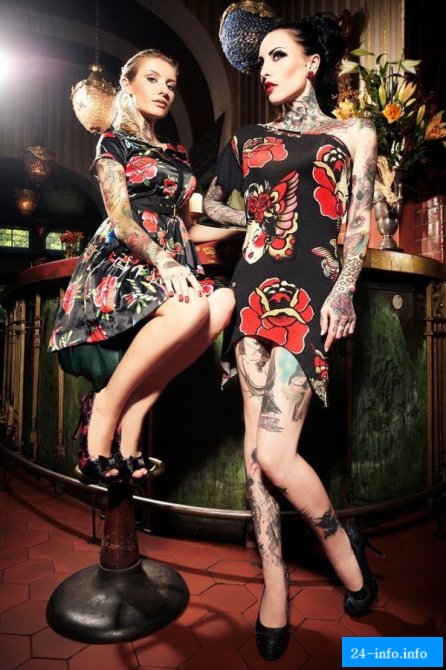 Качественные татуировки на сексуальных девушках