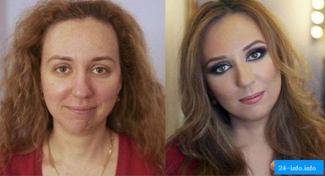 Стриптизерши "до и после макияжа"