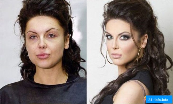 Стриптизерши "до и после макияжа"