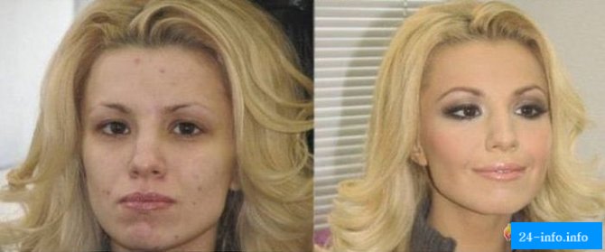 Стриптизерши "до и после макияжа"