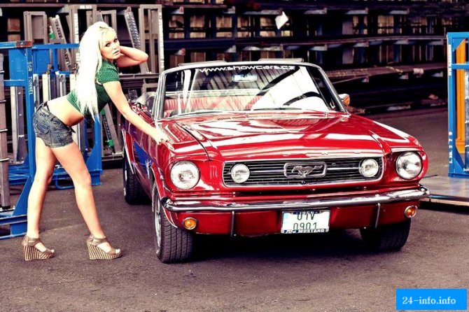 Сексуальные девушки и красивые автомобили (57 фото)