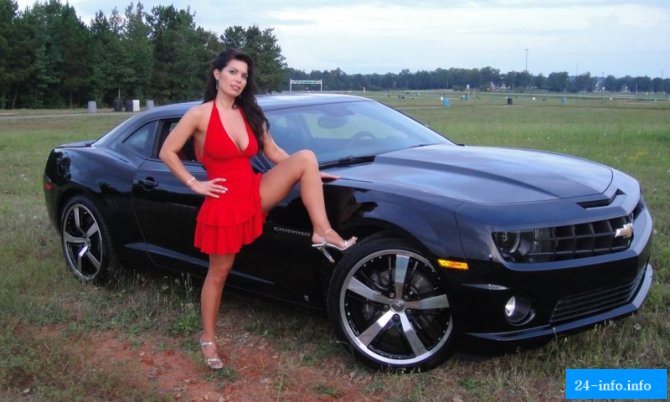 Сексуальные девушки и красивые автомобили (57 фото)