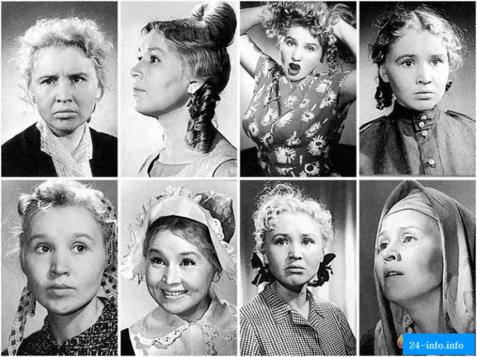 Фотопробы советских актеров