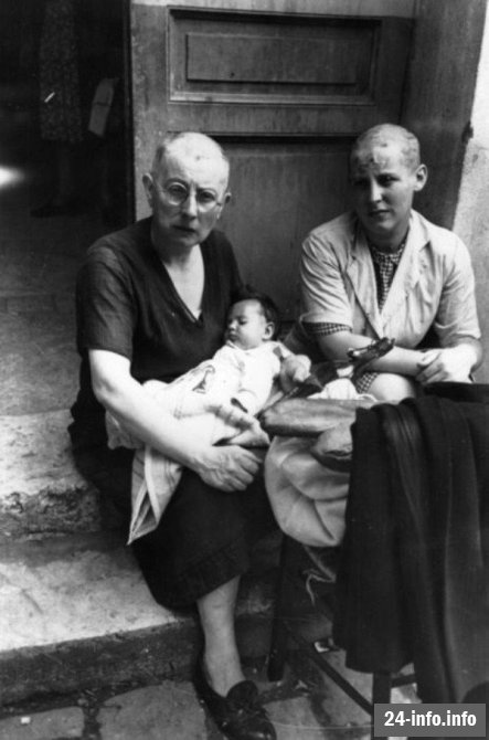 Что делали с любовницами гитлеровцев после войны (19 фото)