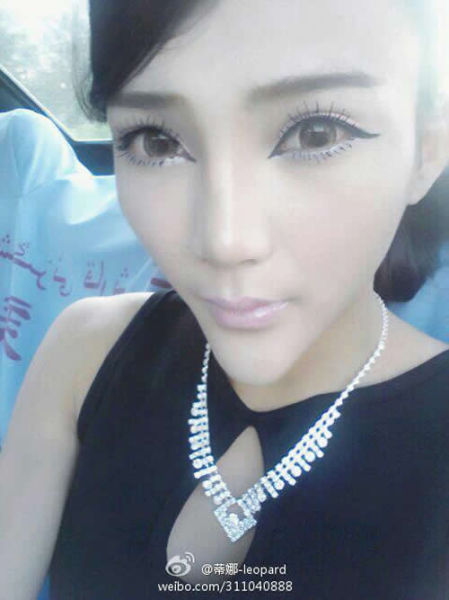 Tina Leopard очень популярна в китайских социальных сетях