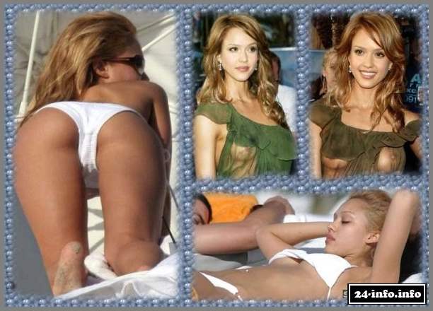 Голая звезда Джессика Альба